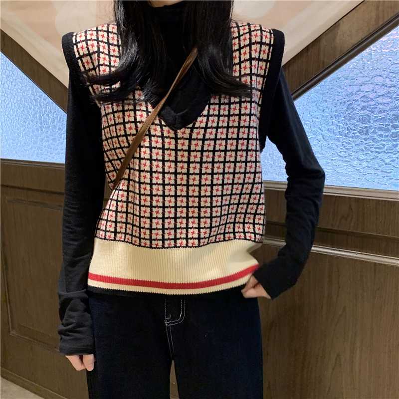 Women's knit waistcoat women's vest short-sleeved waistcoat sleeveless sleeveless sweater, Green
Women's knit waistcoat women's vest short-sleeved waistcoat sleeveless sleeveless sweater, Green