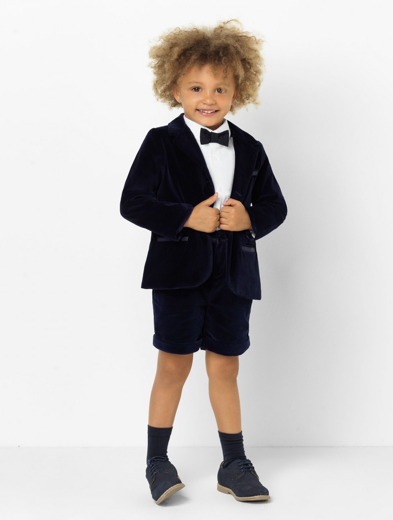 2020 Velvet Boys Wedding Suits 2 Piece Peaked Lapel Flower Boys Groom Tuxedos Kids Formal Wear Clothing