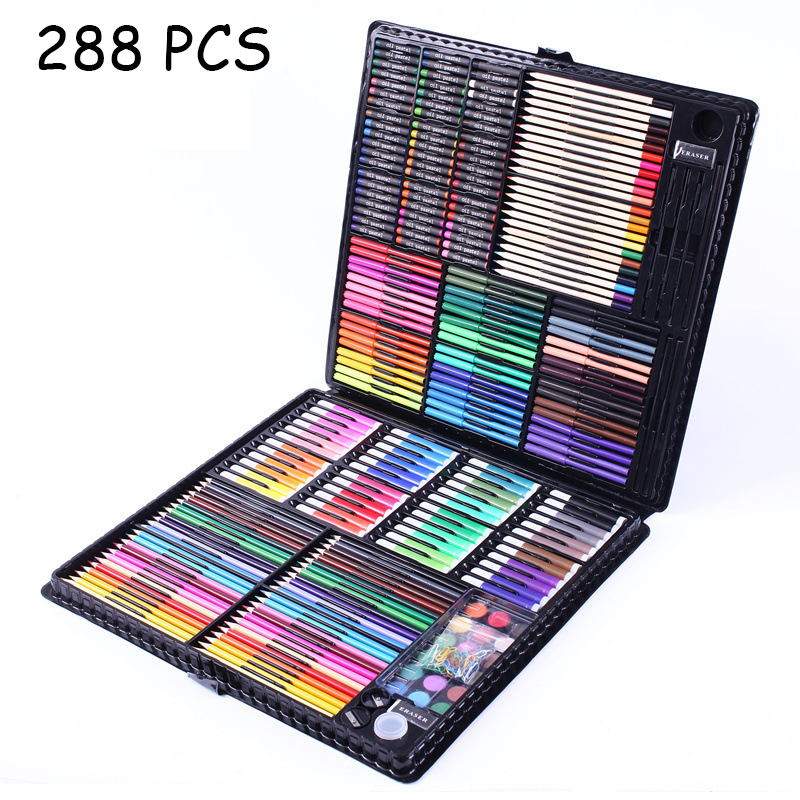 288PCS Watercolor Drawing Art Marker Brush Pen Set Children Painting Art Set Tools Kids For Gift Box Office Stationery Supplies
288PCS Watercolor Drawing Art Marker Brush Pen Set Children Painting Art Set Tools Kids For Gift Box Office Stationery Supplies
