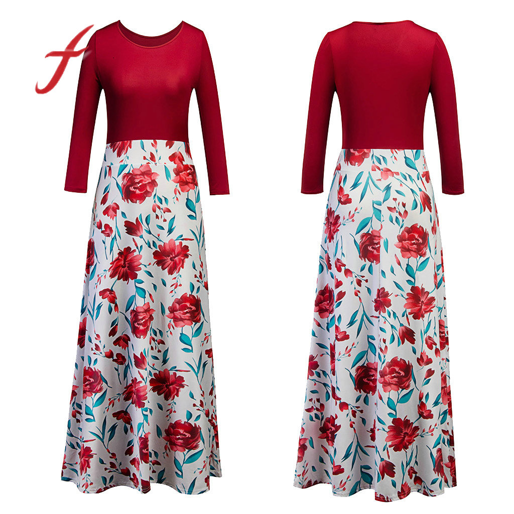 feitong Dress Women' Casual Vintage Sundress Sleeve O-neck Floral Printing Chiffon Maxi Tank Long Dress Party Night Vestidos, Red
feitong Dress Women' Casual Vintage Sundress Sleeve O-neck Floral Printing Chiffon Maxi Tank Long Dress Party Night Vestidos, Red