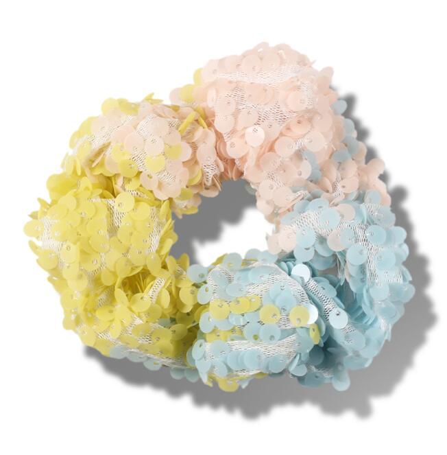 Women Scrunchie Glitter Hair Ties Fashion Sequin Girls Hair Holders Rope Elastic Bands for Women Accessories