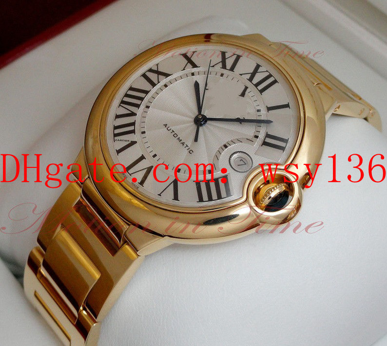 Luxury High Quality 42mm 18K Yellow Gold Automatic Mechanical Movement Mens Watches BRAND NEW Men's Sport Wrist Watches, White
Luxury High Quality 42mm 18K Yellow Gold Automatic Mechanical Movement Mens Watches BRAND NEW Men's Sport Wrist Watches, White