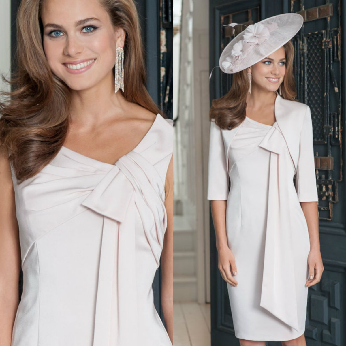 Simple Sheath Ispirato Mother of The Bride Dress Long Sleeve Ruched Wedding Guest Dresss Knee Length Evening Gown
Simple Sheath Ispirato Mother of The Bride Dress Long Sleeve Ruched Wedding Guest Dresss Knee Length Evening Gown
