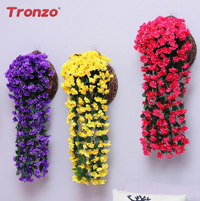 Tranzo Violet Artificial flower Vine Wall Hanging Flower Garland Vine Fake Foliage Orchid Wedding Party Home Decor, Pink
Tranzo Violet Artificial flower Vine Wall Hanging Flower Garland Vine Fake Foliage Orchid Wedding Party Home Decor, Pink