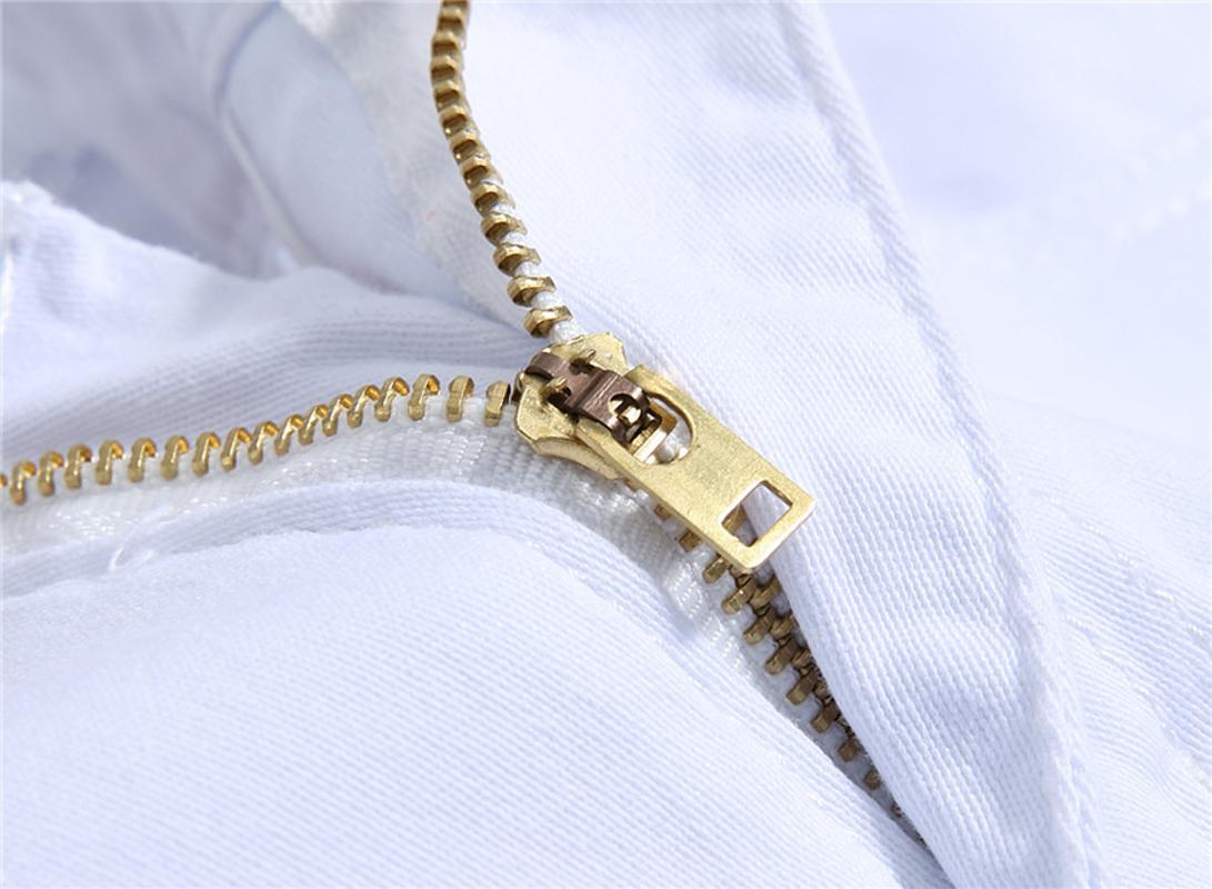 Men's White Printed Jeans Letters English Print Stretch Slim Casual Cotton Denim Pants Mens brand Hip hop Jean Trousers 2020 Hot