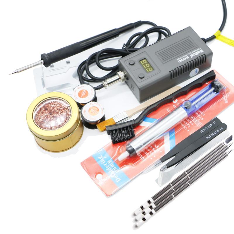 Bakon BK950D Welding Solder Soldering Iron 220/110 50W Internal Heating Type Welding Tool trinity digital display and T13 heater
Bakon BK950D Welding Solder Soldering Iron 220/110 50W Internal Heating Type Welding Tool trinity digital display and T13 heater