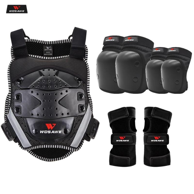 WOSAWE Children's Motorcycle Armor Body Moto Jacket Back Shoulder Kids Body Protector Gear Motorcross KneePads Elbow Protector
WOSAWE Children's Motorcycle Armor Body Moto Jacket Back Shoulder Kids Body Protector Gear Motorcross KneePads Elbow Protector