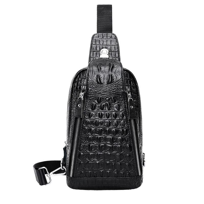 2020 New Fashion 100% Genuine Leather Men Waist Packs Male Casual Chest Pack Alligator Boy Design Chest Shoulder Bag, Black
2020 New Fashion 100% Genuine Leather Men Waist Packs Male Casual Chest Pack Alligator Boy Design Chest Shoulder Bag, Black