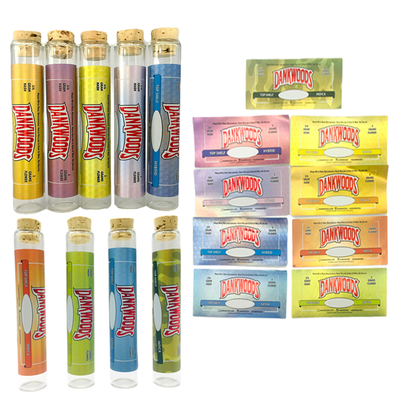 Dankwoods Empty PreRoll Glass Tube with Stickers Dank Wood Cork Borosilicate Glass Dankwood 120*21mm Pre Rolls E Cigarette Vapor Tubes Vapes
Dankwoods Empty PreRoll Glass Tube with Stickers Dank Wood Cork Borosilicate Glass Dankwood 120*21mm Pre Rolls E Cigarette Vapor Tubes Vapes