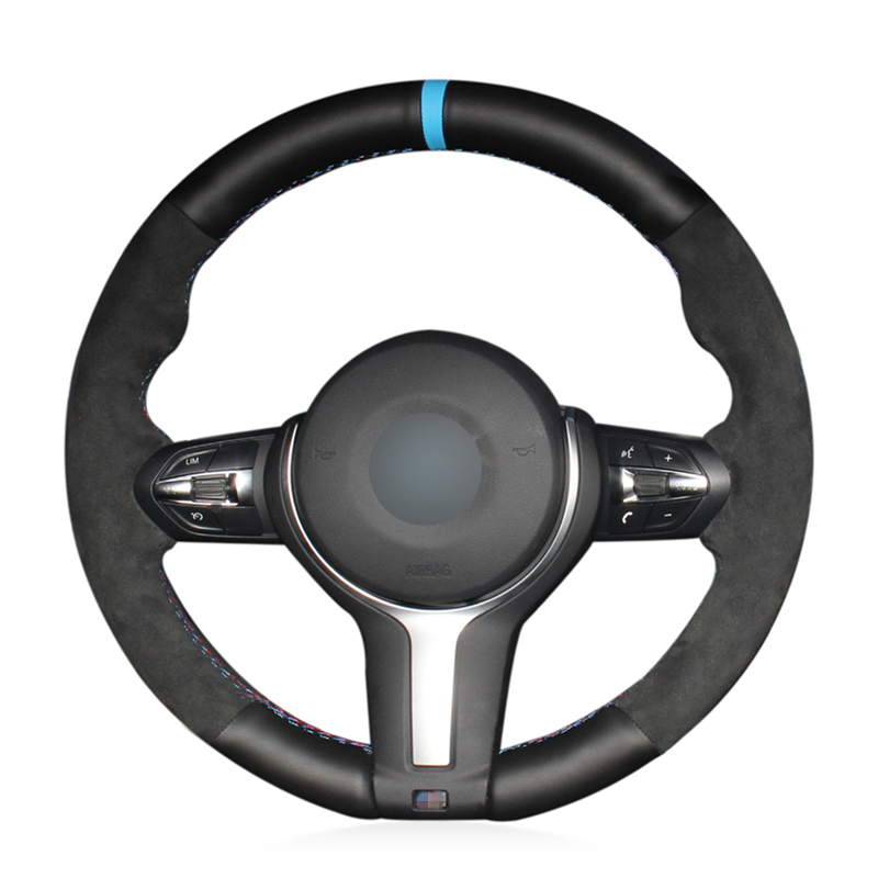 Black Suede Black Leather Steering Wheel Cover for BMW F87 M2 F80 M3 F82 M4 M5 F12 F13 M6 F85 X5 M F86 X6 M F33 F30 M
Black Suede Black Leather Steering Wheel Cover for BMW F87 M2 F80 M3 F82 M4 M5 F12 F13 M6 F85 X5 M F86 X6 M F33 F30 M