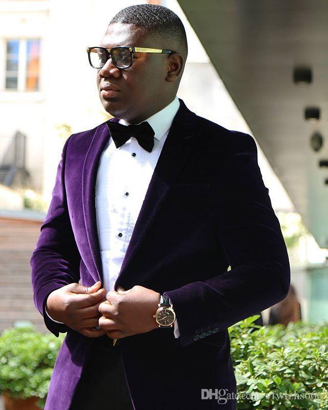Purple Velveteen Wedding Tuxedos Slim Fit Suits For Men Groomsmen Suit Two Pieces Cheap Prom Formal Suits (Jacket+Pants+Tie) 074, Same as image
Purple Velveteen Wedding Tuxedos Slim Fit Suits For Men Groomsmen Suit Two Pieces Cheap Prom Formal Suits (Jacket+Pants+Tie) 074, Same as image