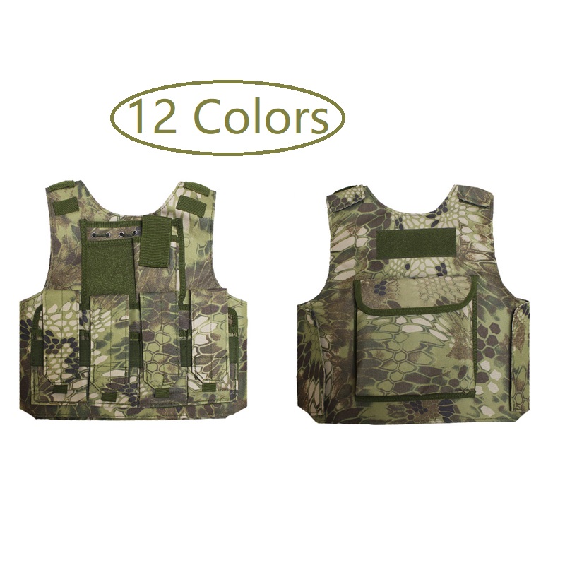 Kids Camouflage Hunting Clothes CS Combat Equipment Tactical Army Vest Children Cosplay Costume Sniper Uniform, Black
Kids Camouflage Hunting Clothes CS Combat Equipment Tactical Army Vest Children Cosplay Costume Sniper Uniform, Black