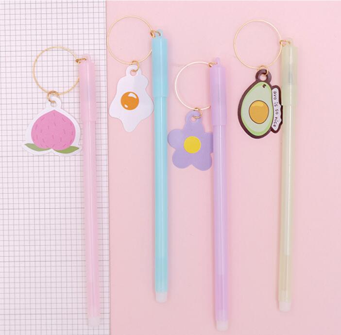36 pcs/lot Omelette Avocado Pendant Gel Pen Kawaii 0.38 mm Black Ink Neutral pen office School writing Supplies Stationery gift
36 pcs/lot Omelette Avocado Pendant Gel Pen Kawaii 0.38 mm Black Ink Neutral pen office School writing Supplies Stationery gift