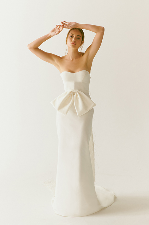 Mermaid Bohemian Sebastienluke Wedding Dresses Off Shoulder Sleeveless Satin Tulle Two Pieces Bow Wedding Gowns Sweep Train robe de mariée