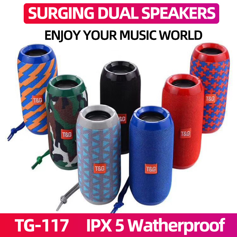 TG117 Portable Bluetooth Speaker boombox Soundbar Subwoofer Outdoor Sports caixa de som Loudspeaker TF Card FM Radio AUX Input
TG117 Portable Bluetooth Speaker boombox Soundbar Subwoofer Outdoor Sports caixa de som Loudspeaker TF Card FM Radio AUX Input