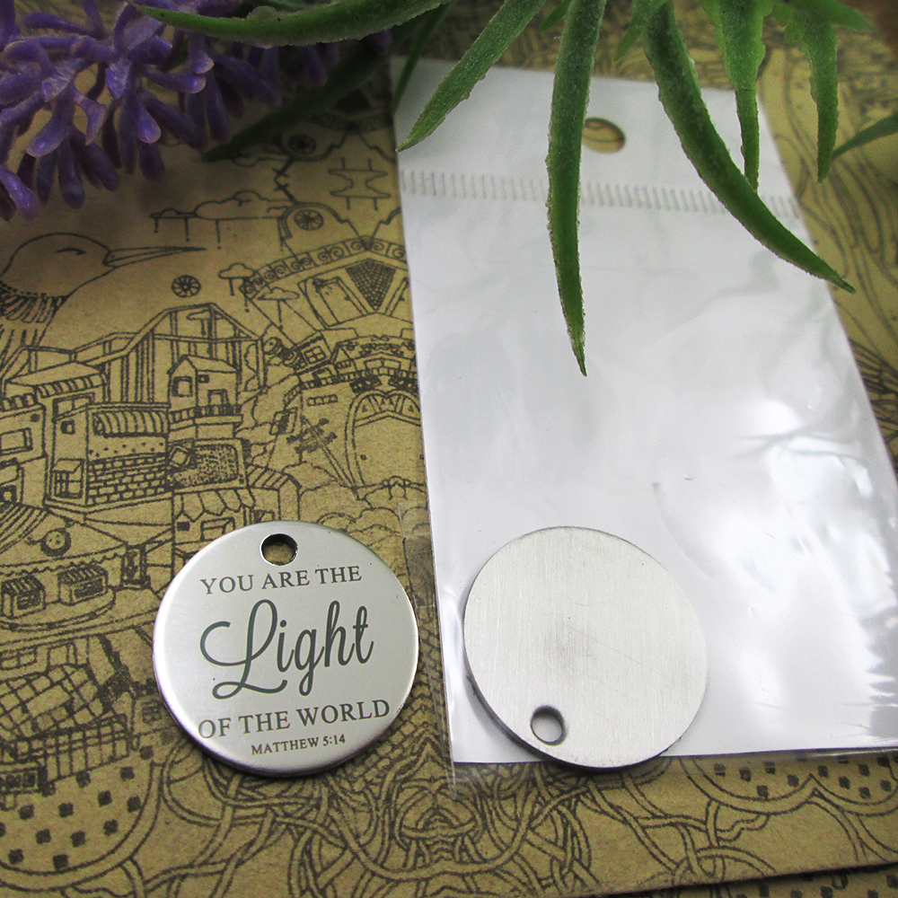 40pcs--"You are the Light of the World matthew"stainless steel charms more style for choosing DIY Charms pendants for necklace
40pcs--"You are the Light of the World matthew"stainless steel charms more style for choosing DIY Charms pendants for necklace
