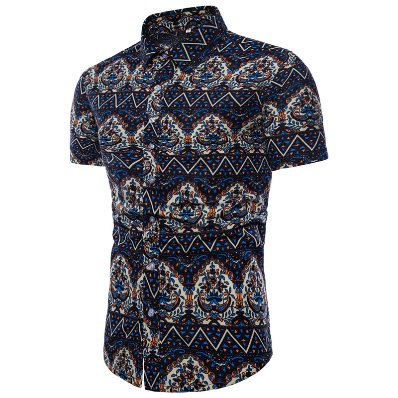 Summer New Boutique Linen-cotton Fashion Printing Men's Slim Short-sleeved Shirts Male Casual Tops Ethnic Style Large Size M-5XL, Tc09
Summer New Boutique Linen-cotton Fashion Printing Men's Slim Short-sleeved Shirts Male Casual Tops Ethnic Style Large Size M-5XL, Tc09