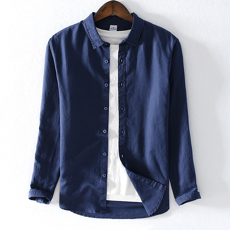 Men's Spring Summer Fashion Japan Style Classical Solid Color Linen Shirt Navy Blue Male Basic Design Casual Shirt, Pink
Men's Spring Summer Fashion Japan Style Classical Solid Color Linen Shirt Navy Blue Male Basic Design Casual Shirt, Pink
