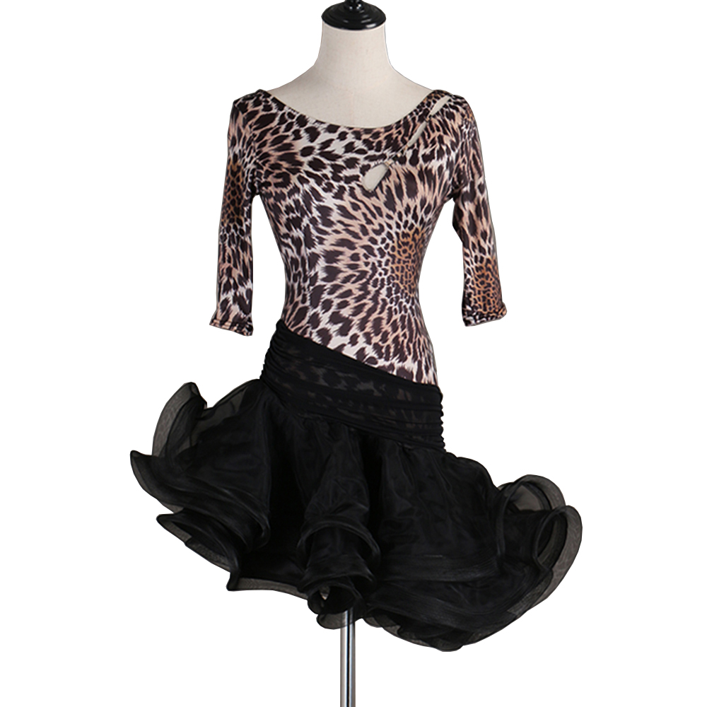 Latin Dance Dress Women Girls Salsa Samba Dance Costumes Competition Tango Dress for Women Kids D0575 Fluffy Sheer Hem, Leopard
Latin Dance Dress Women Girls Salsa Samba Dance Costumes Competition Tango Dress for Women Kids D0575 Fluffy Sheer Hem, Leopard