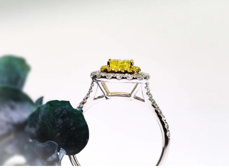 Sterg Sier Princess Cut Yellow Topaz CZ Eternity Wedding Band for Women 2b49