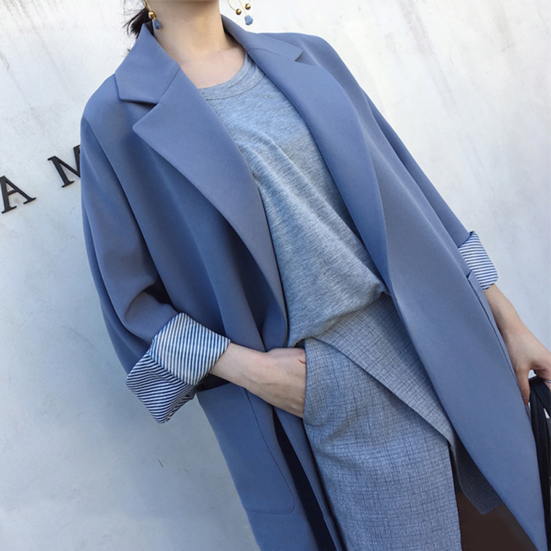 2019 Fashion Long Blazer Coat Women Casual Suit Jacket Office Ladies Long Sleeve Suit Coat Jacket Women Vintage Blazer with Belt, Beige
2019 Fashion Long Blazer Coat Women Casual Suit Jacket Office Ladies Long Sleeve Suit Coat Jacket Women Vintage Blazer with Belt, Beige