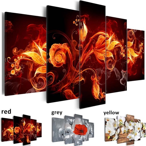 5 Panel Modern Printed fire flowers Landscape Painting Picture orchids Canvas Art Painting for Living Room Gift Oil Picture Printed on Canva
5 Panel Modern Printed fire flowers Landscape Painting Picture orchids Canvas Art Painting for Living Room Gift Oil Picture Printed on Canva