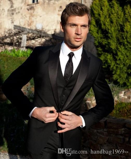 Classic Style One Button Black Groom Tuxedos Peak Lapel Groomsmen Best Man Blazer Mens Wedding Suits (Jacket+Pants+Vest+Tie) H:682, Same as image
Classic Style One Button Black Groom Tuxedos Peak Lapel Groomsmen Best Man Blazer Mens Wedding Suits (Jacket+Pants+Vest+Tie) H:682, Same as image