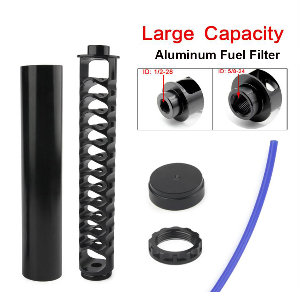 10inch 6inch Spiral Car Fuel Filter 1/2-28 or 5/8-24 Auto Solvent Trap FOR NAPA 4003 WIX 24003 Aluminum от DHgate WW