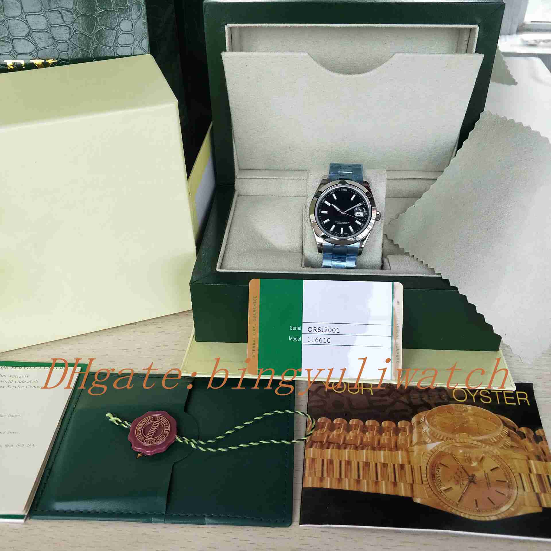 Men's Luxury DATE JUST 126300 41MM Black Dial Asian 2813 Automatic Movement Stainless Steel Sapphire Men Watch Original Box, 01
Men's Luxury DATE JUST 126300 41MM Black Dial Asian 2813 Automatic Movement Stainless Steel Sapphire Men Watch Original Box, 01