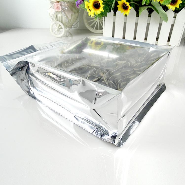 100PCS 20Silk Aluminum Coated Octagonal Sealed Food Bag Foil Packaging Translucent