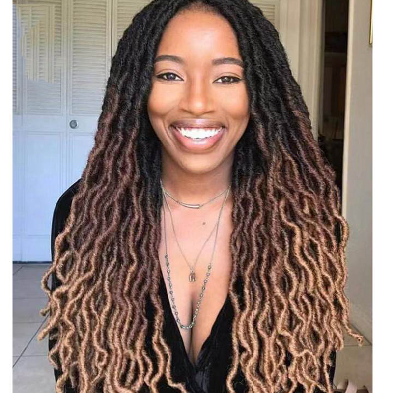 Crochet Braids 18'' Natural Faux Locs Crochet Braid 100% Premium Fiber Synthetic Hair African Roots Hair Extensions, Customize
Crochet Braids 18'' Natural Faux Locs Crochet Braid 100% Premium Fiber Synthetic Hair African Roots Hair Extensions, Customize