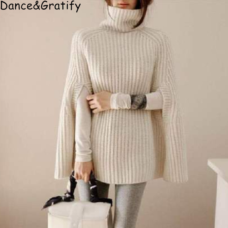 Autumn Winter Elegant Women Turtleneck Knitted Sweaters Casual Jumper Cloak Pullovers Loose Female Poncho Oversized Cape, Black
Autumn Winter Elegant Women Turtleneck Knitted Sweaters Casual Jumper Cloak Pullovers Loose Female Poncho Oversized Cape, Black