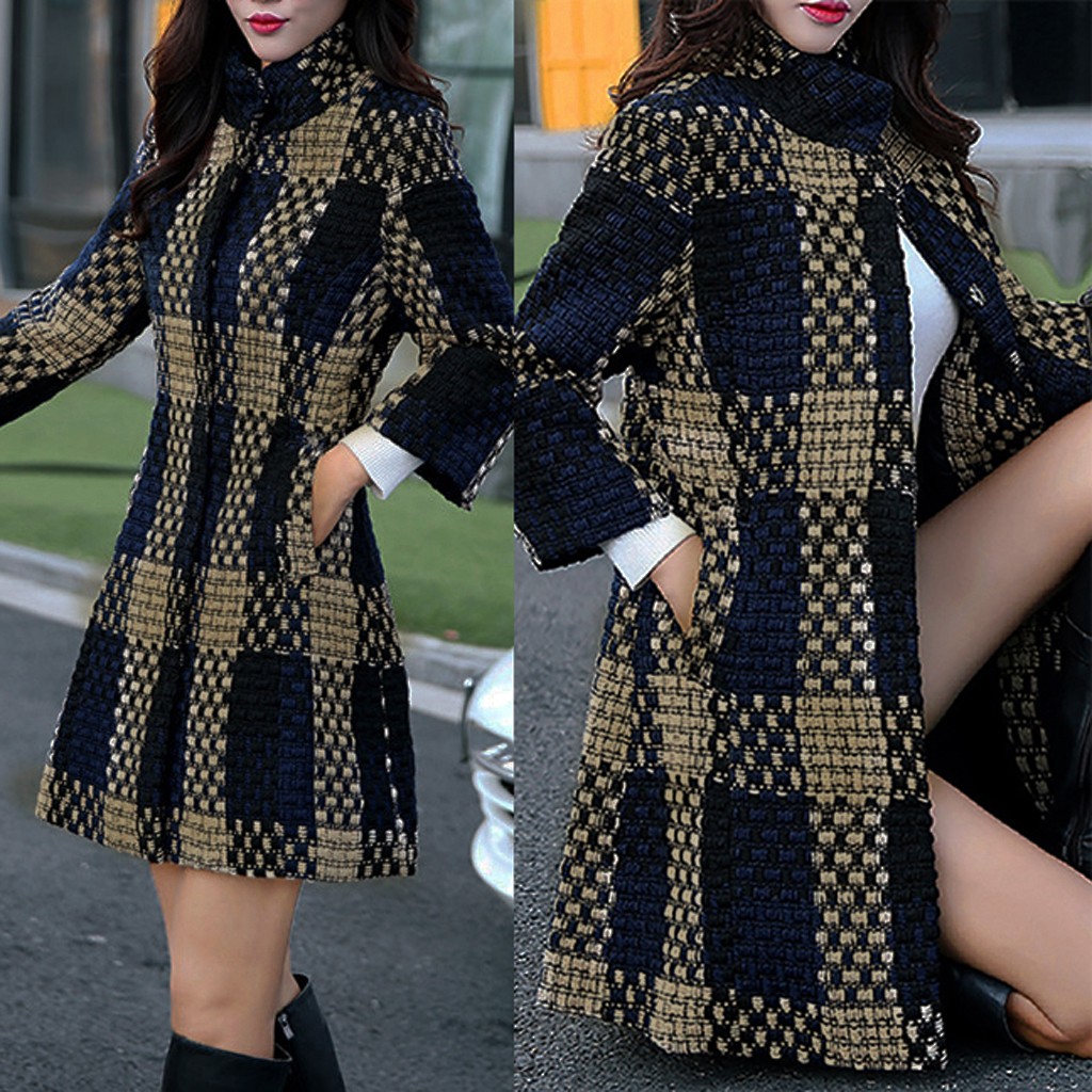 Women' Ladies Warm Artificial Wool Lattice Jacket Winter Parka Outerwear 2020 Warm windproof Overcoat Cappotto da donna#3, Navy blue
Women' Ladies Warm Artificial Wool Lattice Jacket Winter Parka Outerwear 2020 Warm windproof Overcoat Cappotto da donna#3, Navy blue