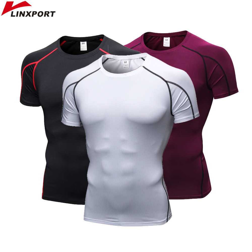 Running Shirst Men Gym Tights Short Sleeve Fitness Sports T Shirt Bodybuilding Mens Rashgard Dry Fit Jersey Tops ropa deportiva, Black
Running Shirst Men Gym Tights Short Sleeve Fitness Sports T Shirt Bodybuilding Mens Rashgard Dry Fit Jersey Tops ropa deportiva, Black