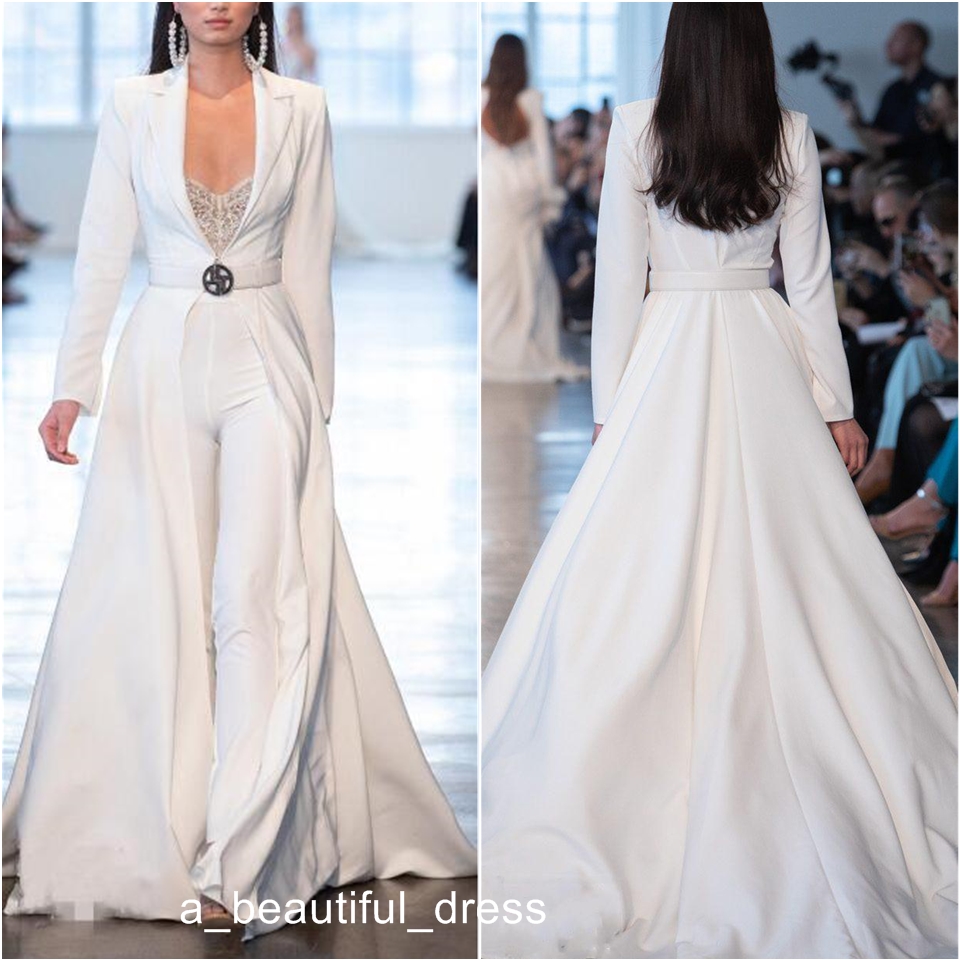 Berta Long Sleeve Evening Dresses Jumpsuit Women Outfit Formal Gown with Jacket Prom Dresses Pants Suits Party Wear ED1213, Ivory
Berta Long Sleeve Evening Dresses Jumpsuit Women Outfit Formal Gown with Jacket Prom Dresses Pants Suits Party Wear ED1213, Ivory