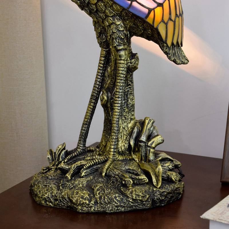 American pastoral grape decoration glass table lamp Tiffany stained glass living room dining room decoration table lamp TF086