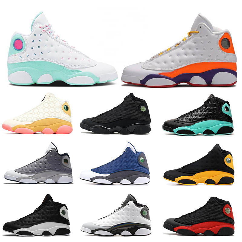 Aurora Green Playground 13s Mens Women Basketball Shoes Jumpman 13 Bred Court Purple Island Green Phantom CNY Black Cat Sports Sneakers
Aurora Green Playground 13s Mens Women Basketball Shoes Jumpman 13 Bred Court Purple Island Green Phantom CNY Black Cat Sports Sneakers