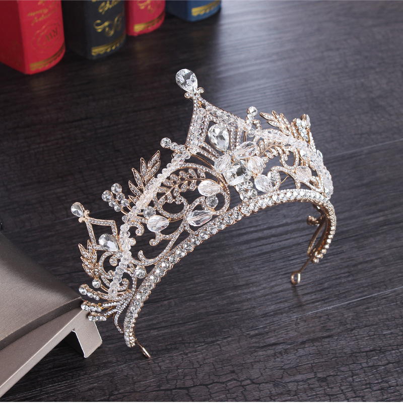 Luxury Bridal Crowns Full Circle Tiaras Pageant Rhinestones Royal King Queen Princess Crowns Wedding Bridal Brides Crown Party HeadPieces