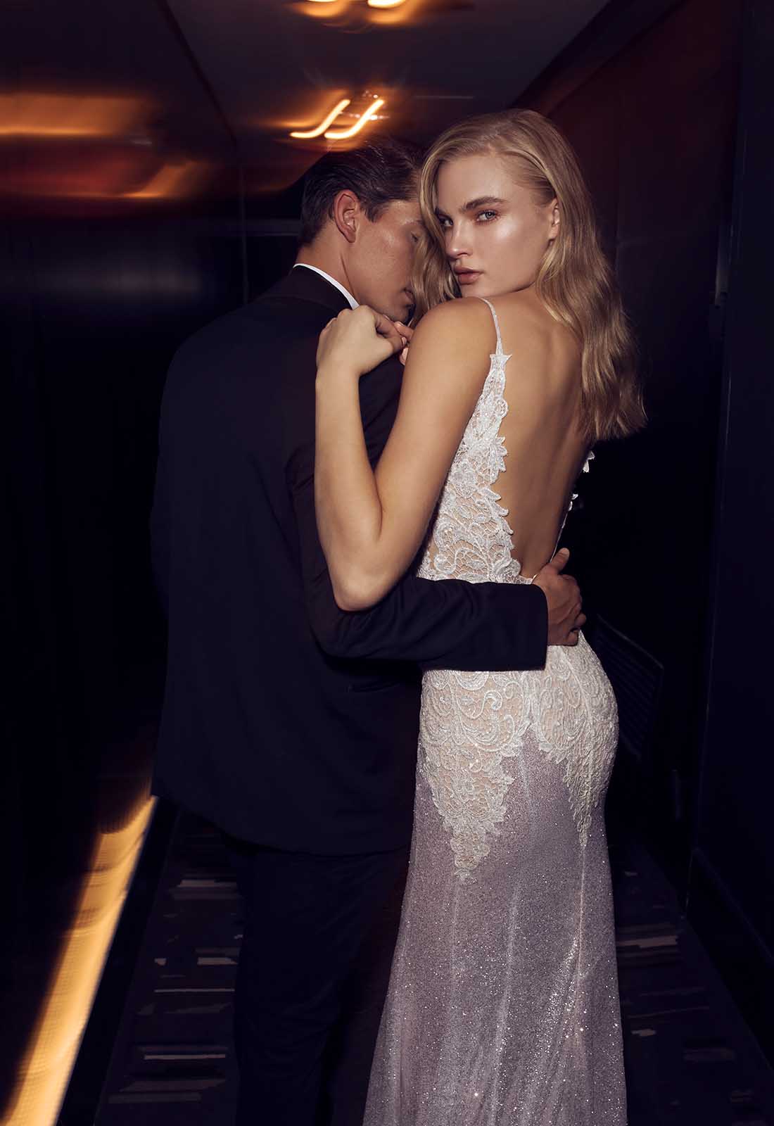 Crystal Design Mermaid Dresses Spaghetti Straps vestidos de novia Lace Sequined Bridal Backless Sexy Beach Wedding Gowns