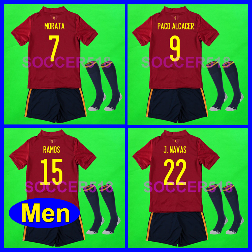 PACO ALCACER MORATA Spain 2020 red camiseta de fútbol MORATA top and shorts football shirts and socks CAZORLA JORDI ALBA MORENO ramos THIAGO, Men (no socks)
PACO ALCACER MORATA Spain 2020 red camiseta de fútbol MORATA top and shorts football shirts and socks CAZORLA JORDI ALBA MORENO ramos THIAGO, Men (no socks)
