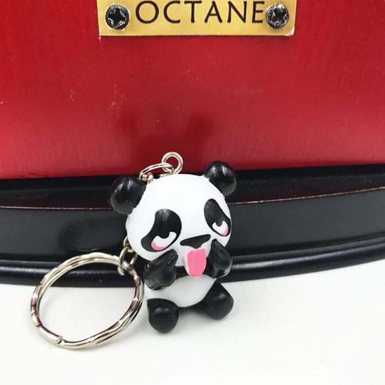 Cute Cartoon Lovely Panda Keychain Car Key Chain Keyring Bag Phone Pendant Mix 24pcs/Lot Wholesale High Quality