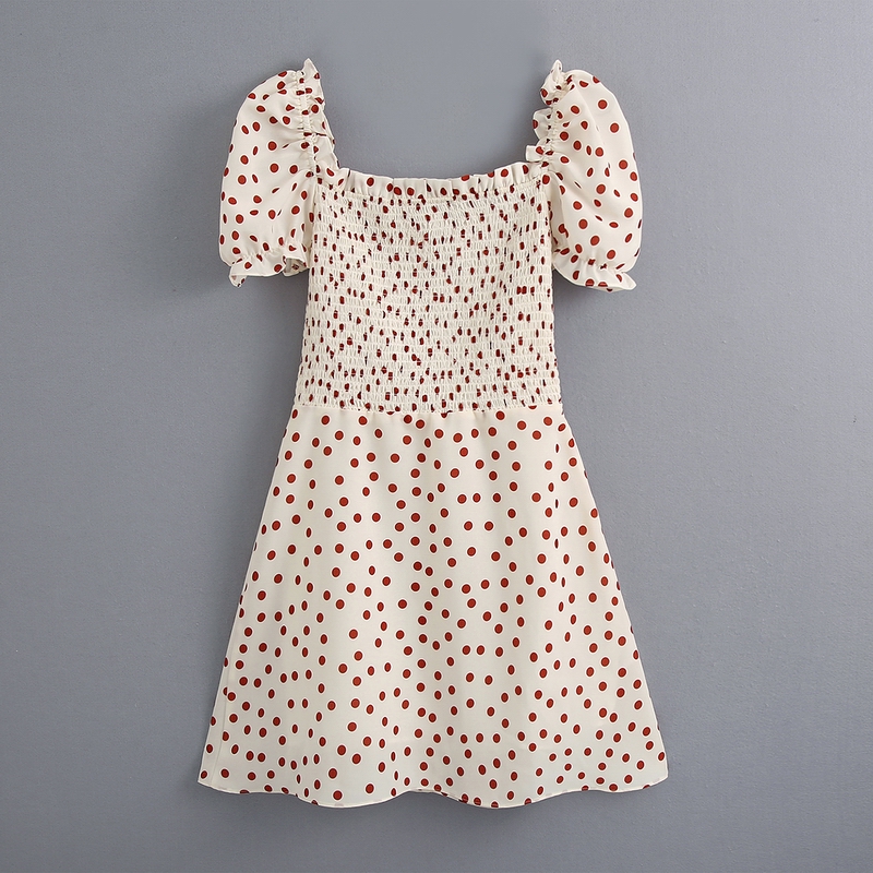 Women Summer Dress 2020 New Fashion Elastic Waist Short Puff Sleeve Polka Dot Modern Lady Above Knee Dresses
Women Summer Dress 2020 New Fashion Elastic Waist Short Puff Sleeve Polka Dot Modern Lady Above Knee Dresses