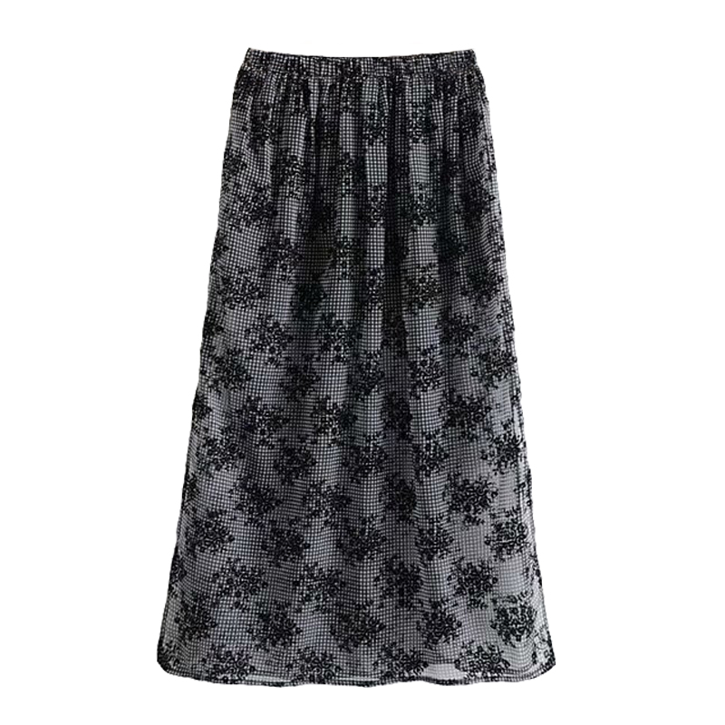 Women' Skirt 2020 Summer New Fashion Retro Lattice Chiffon Midi Skirt High Waist Side Fork Woman A-line Skirts Summer Clothes, Photo color
Women' Skirt 2020 Summer New Fashion Retro Lattice Chiffon Midi Skirt High Waist Side Fork Woman A-line Skirts Summer Clothes, Photo color