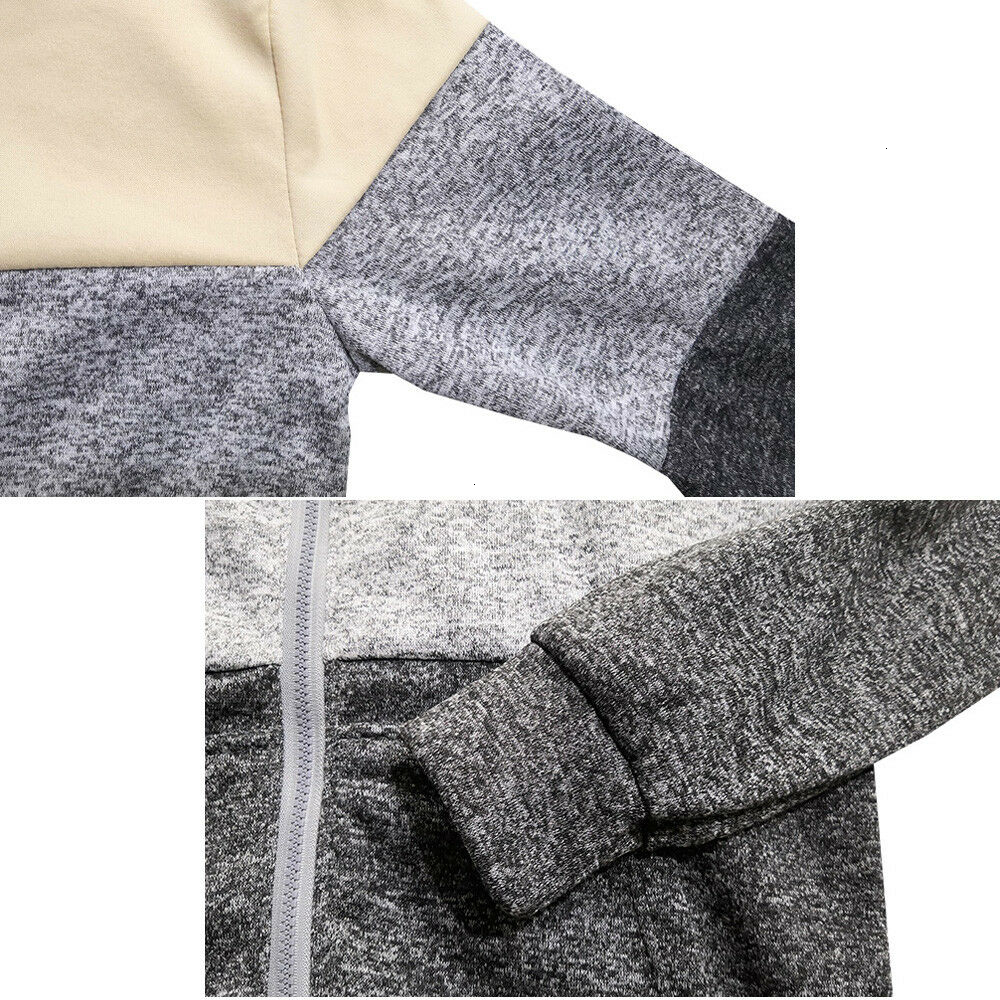 2019 Newest Men Zip Up Casual Elastic Sweater Coat Tops Jacket Outwear Sweater Jogger Zipper Men Autumn Winter Hoody Sweatercoat V191022