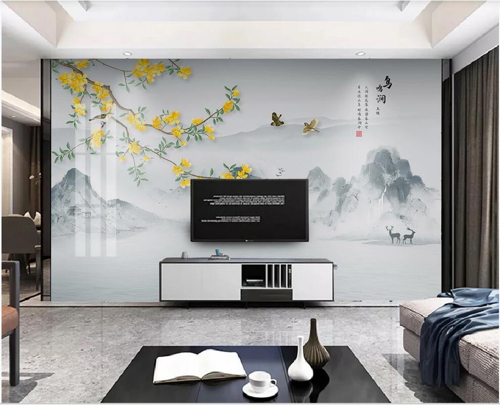 custom photo 3d wallpaper 3D space plaster New Chinese style simple atmospheric blue landscape TV background wallpaper for walls 3 d, Non-woven wallpaper
custom photo 3d wallpaper 3D space plaster New Chinese style simple atmospheric blue landscape TV background wallpaper for walls 3 d, Non-woven wallpaper