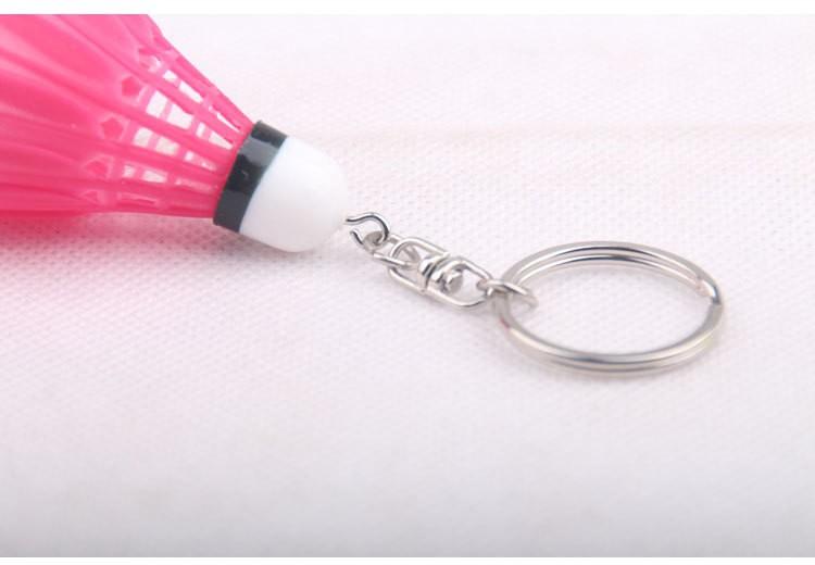 10 Pcs/Lot High Quality Mini Badminton Shuttlecock Key Chain Keychain Keyring Pvc Souvenir Mix Color Car Key Chains Holder