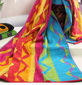 Summer Cotton Towel new style 100% cotton bath towel beach towel big variety of bright colors 75*150cm