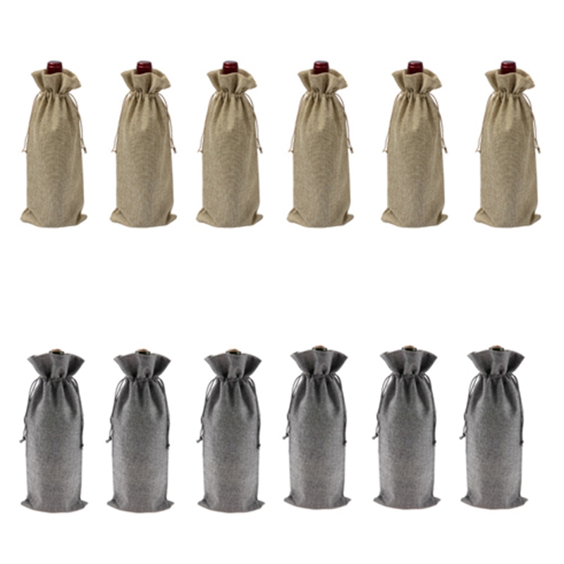 12Pcs Durable Wine Bags Burlap Red Wine Bottle Glass Bag Travel Pouch Gift Weddings Party Reusable Weddings Packaging Bag
12Pcs Durable Wine Bags Burlap Red Wine Bottle Glass Bag Travel Pouch Gift Weddings Party Reusable Weddings Packaging Bag