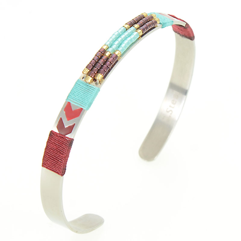 Classic Luxury Designed Women Girls Bracelets With Miyuki Seed Bead Silver Bracelets Stainless Steel Cuff Bracelets Wrist Bangle Bracciali
Classic Luxury Designed Women Girls Bracelets With Miyuki Seed Bead Silver Bracelets Stainless Steel Cuff Bracelets Wrist Bangle Bracciali