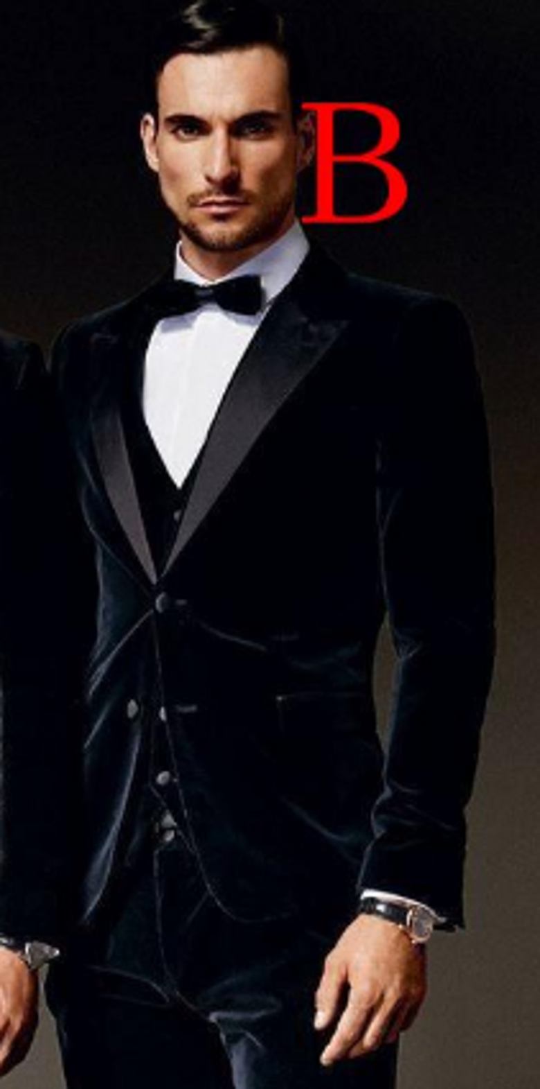 Latest Design Black Velvet Wedding Men Suits Peak Lapel Three Pieces Business Groom Tuxedos (Jacket+Pants+Vest+Tie) W1098